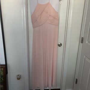 Bill Levkoff pink bridesmaid dress